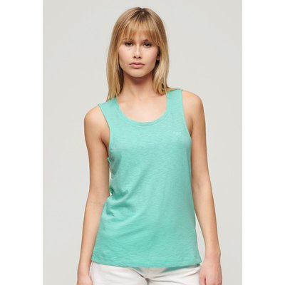 Débardeur décolleté rond, logo brodé SUPERDRY