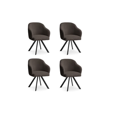 Lot de 4 chaises velours côtelé, SOPHIE BOBOCHIC