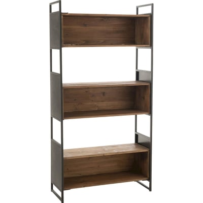 Étagère bois recyclé et métal style industriel RECOLLECTION