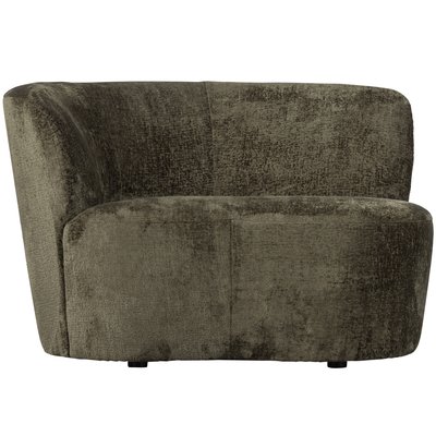 Canapé d'angle gauche velours STONE WOOOD