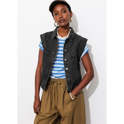 Veste jean sans manches LEONIE PROMOD