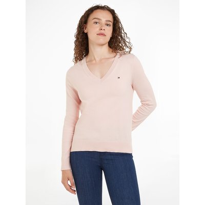 Pull manches longues col V TOMMY HILFIGER