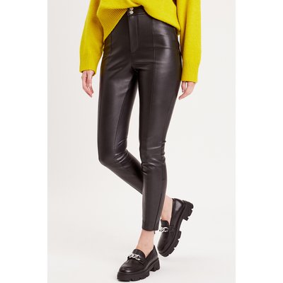 Legging simili cuir noir top