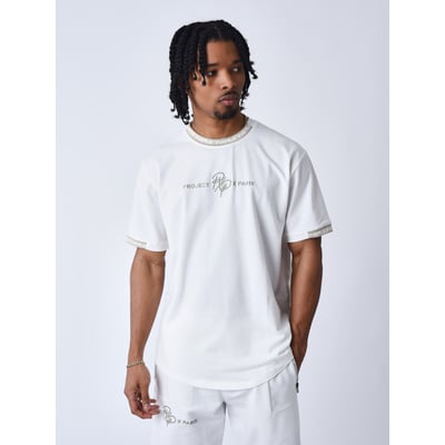 T-shirt uni avec bande logo PROJECT X