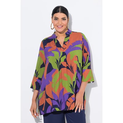 Tunique coupe évasée, motif feuilles ULLA POPKEN