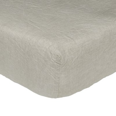 Drap housse uni en lin, Made in France, NATUREL A DEMAIN