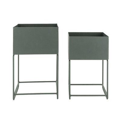 Sellettes de jardin en métal (Lot de 2) Carré AUBRY GASPARD