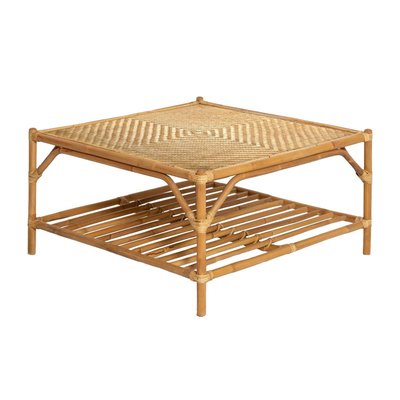 Table basse carrée en bambou  CÉLESTIN MADE IN MEUBLES 