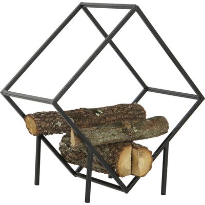 range bûches acier  design industriel pour intérieur loft RECOLLECTION