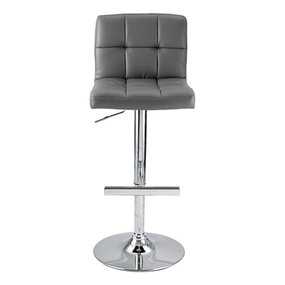Chaise de bar grise ZAGO