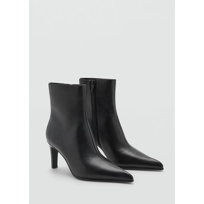Bottine bout en cuir MANGO