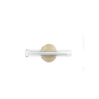 Applique Tube Led Design Oslo Laiton Et Verre MILLUMINE
