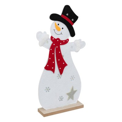 Feutre bonhomme neige LED 37cm FEERIC LIGHTS & CHRISTMAS