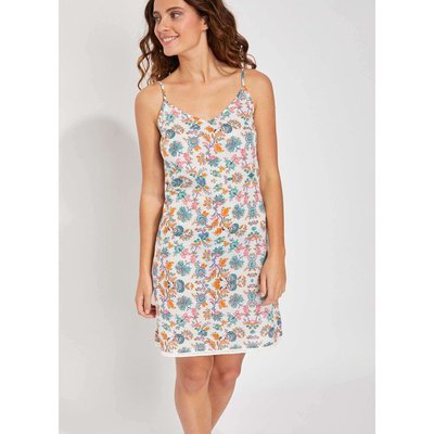 Robe coton bio fines bretelles IONA LA FIANCÉE
