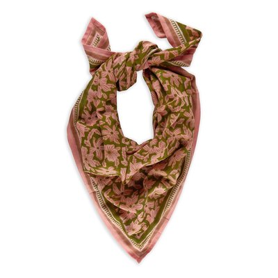 Grand Foulard en coton imprimé MANOA BINDI ATELIER