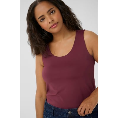 Débardeur Rouge Femme En Coton - Taille 38/M - Occasion Comme Neuf - Marque 3 Suisses