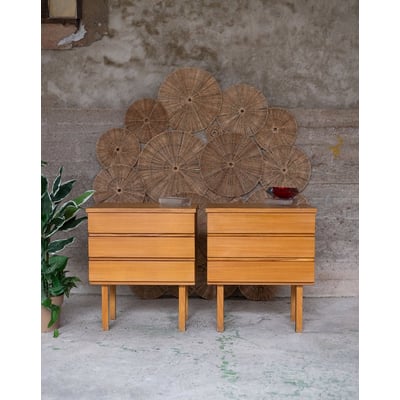 Paire de tables de chevet vintage Maïa N°1606 - Bon état DEBONGOUT