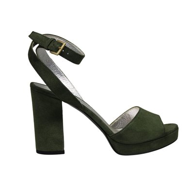 Sandale à plateforme en cuir suédé laura INES DE LA FRESSANGE PARIS