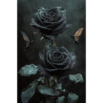 Tableau Sur Verre Synthétique Fleur Sombre FLEUR CEANOTHE