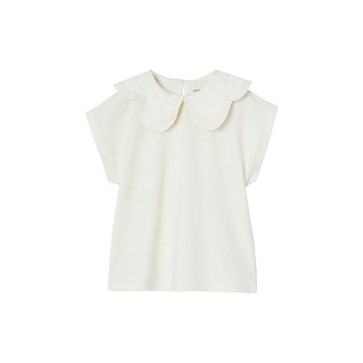 T-shirt col brodé fantaisie VERTBAUDET