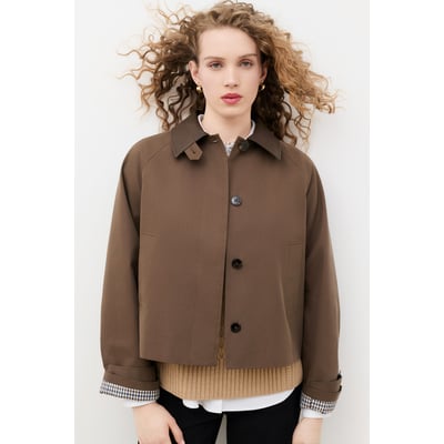 Manteau droit col chemise GROMY CAROLL