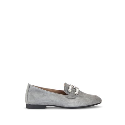Mocassins en cuir velours à talon décroché GABOR