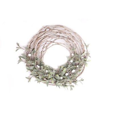 Centre de table pour bougie Noël effet branches Mistletoe HEART OF THE HOME