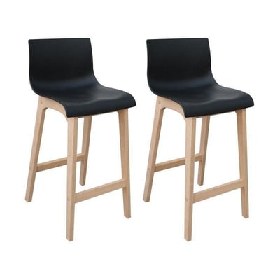 Lot de tabourets de bar en chêne 65cm TANNA MOB IN