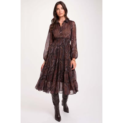 Robe longue voile MORGAN