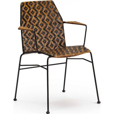 Chaise en osier naturel et métal  design élégant RECOLLECTION
