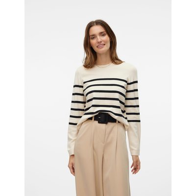 Pull col rond à rayures VERO MODA