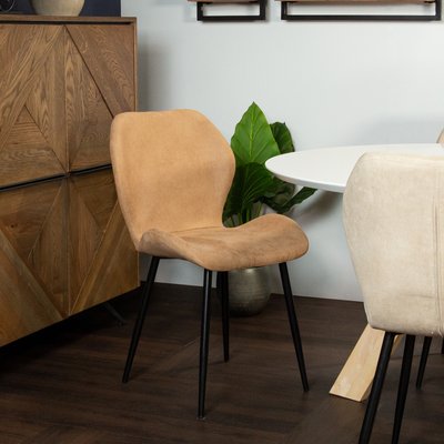 Chaise de salle à manger camel (lot de 2) HAWAI PIER IMPORT