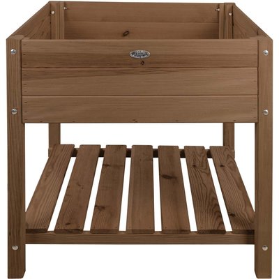 Carré potager en pin teinté sur pieds Largeur 78 cm JARDINDECO