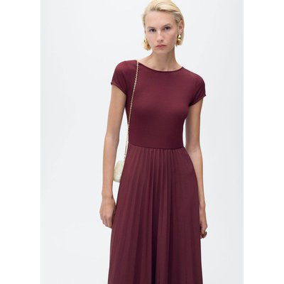 Robe plissée combinée MANGO