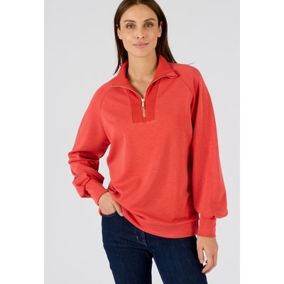 Sweat-shirt col camionneur en molleton DAMART