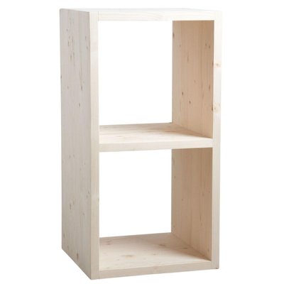 Etagère modulable 2 cases en épicéa 2 cases AUBRY GASPARD