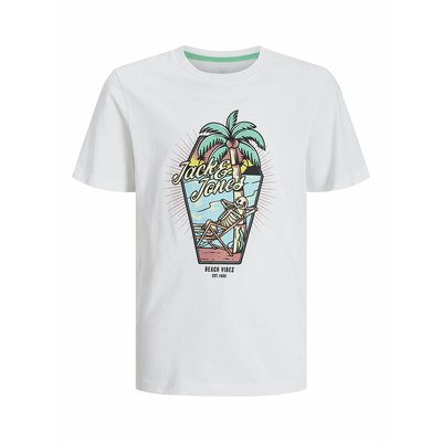 T-shirt met korte mouwen, skeletmotief JACK & JONES JUNIOR
