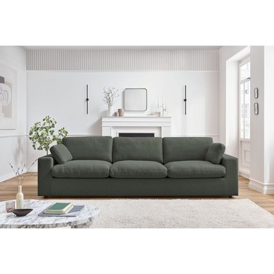Canapé droit fixe 4 places en tissu, BELAIR BOBOCHIC