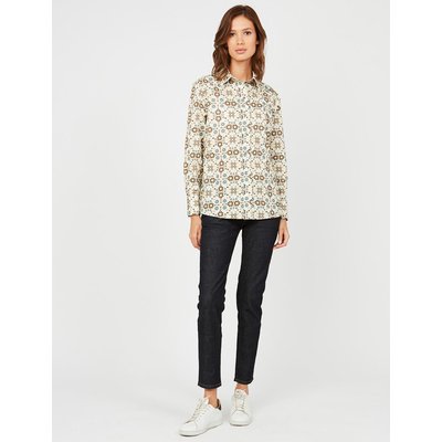Chemise Maureen bleue motif Boulbon INES DE LA FRESSANGE PARIS
