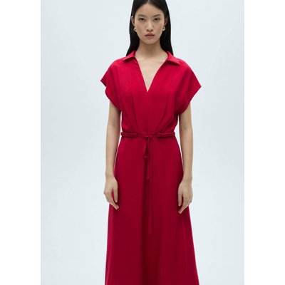 Robe détail pinces coton MANGO