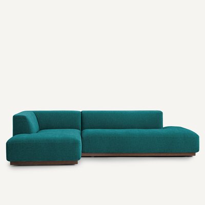 Canapé d'angle gauche XL velours chenille, Jacopo AM.PM