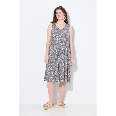 Robe midi, jersey, nuages, encolure en V ULLA POPKEN