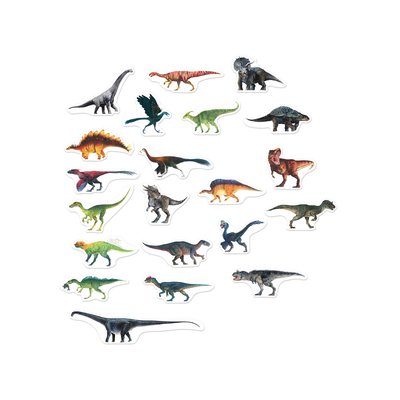 Set de 21 magnets dinosaures Museum VILAC
