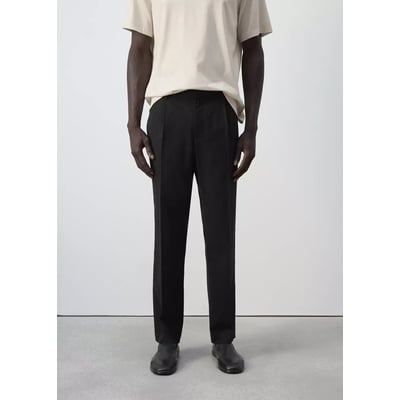 Pantalon regular fit en mélange de lyocell et coton MANGO MAN