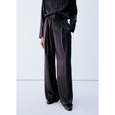 Pantalon rayures pinces MANGO