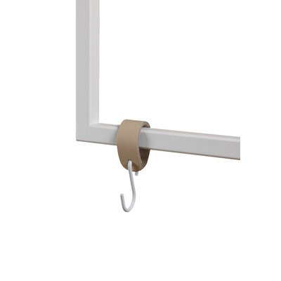 Lot de 3 crochets en cuir S-HOOKS METALLBUDE