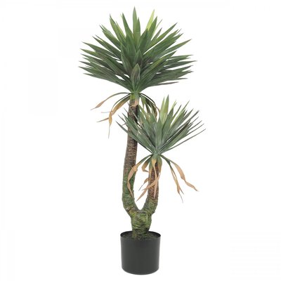 Yucca artificiel 2 troncs 150cm LIGNE DECO