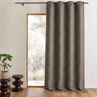 Rideau occultant frappé ronds 80% "Occultant" HOME MAISON