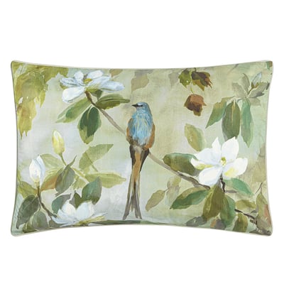 Taie d'oreiller imprimée en percale de coton, MAPLE TREE CELADON DESIGNERS GUILD