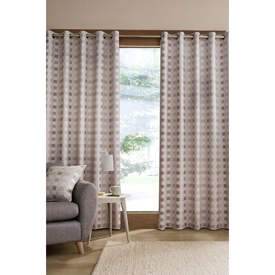 Wilson Check Blackout Thermal Curtain CATHERINE LANSFIELD